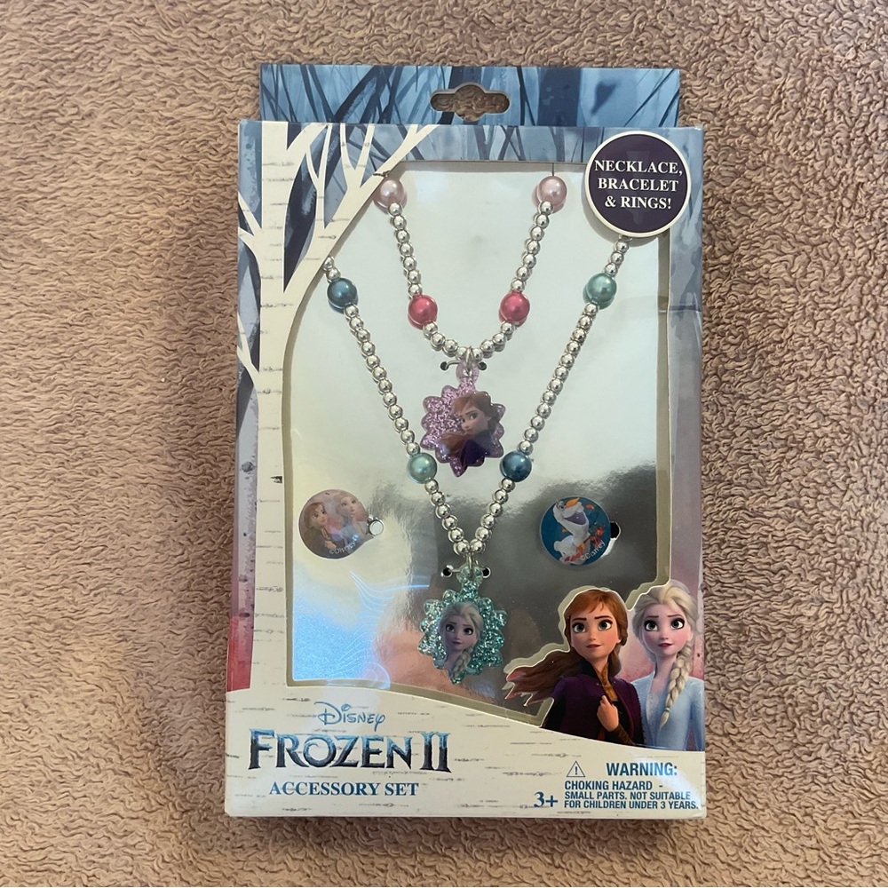 3/$12 Frozen 2 Accessory Set for Girls. Necklace, Braclet, Rings